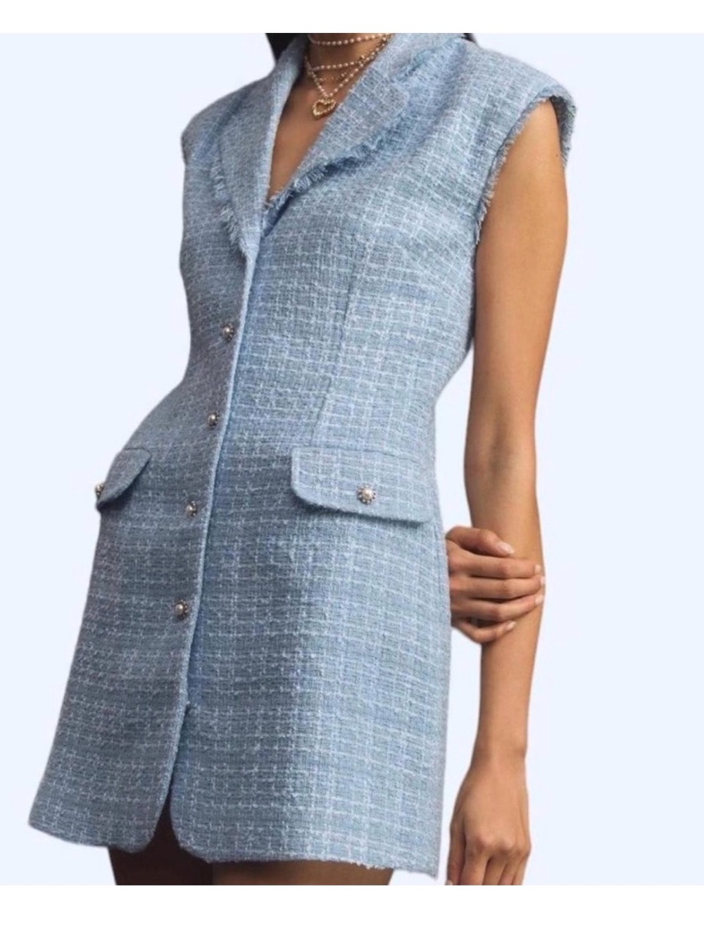 Maeve by Anthropologie blue tween mini dress size 6